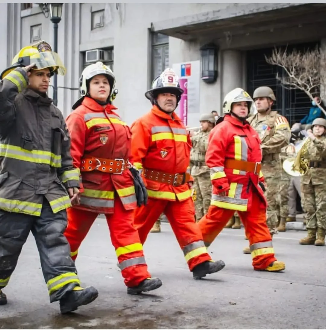 Bombero en acción